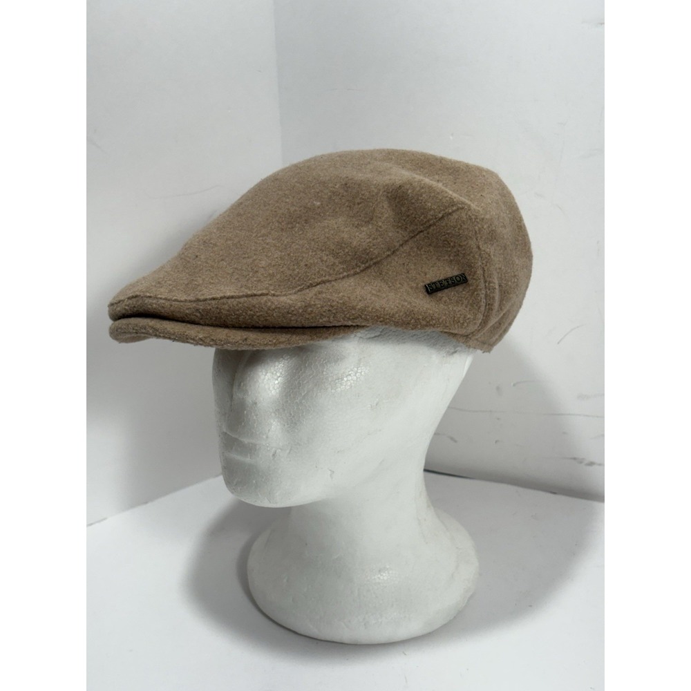 Stetson Cabbie Driver Size M Country Gentleman Cap Hat Light Brown Wool Blend